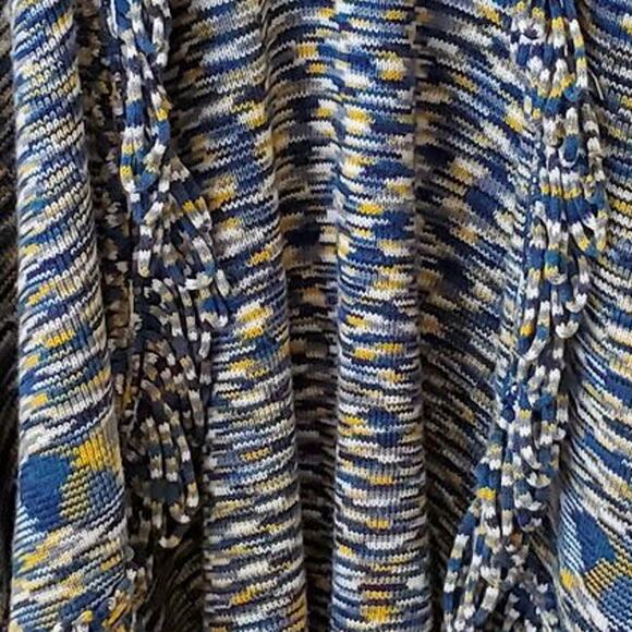 Multicolor Anthropologie MOTH Cardigan Cape, Cozy Open Front Shawl Poncho - Picture 7 of 7